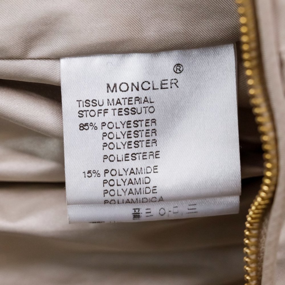 Moncler Champagne Gold Drawstring Ruffle Jacket - Picture 12 of 14